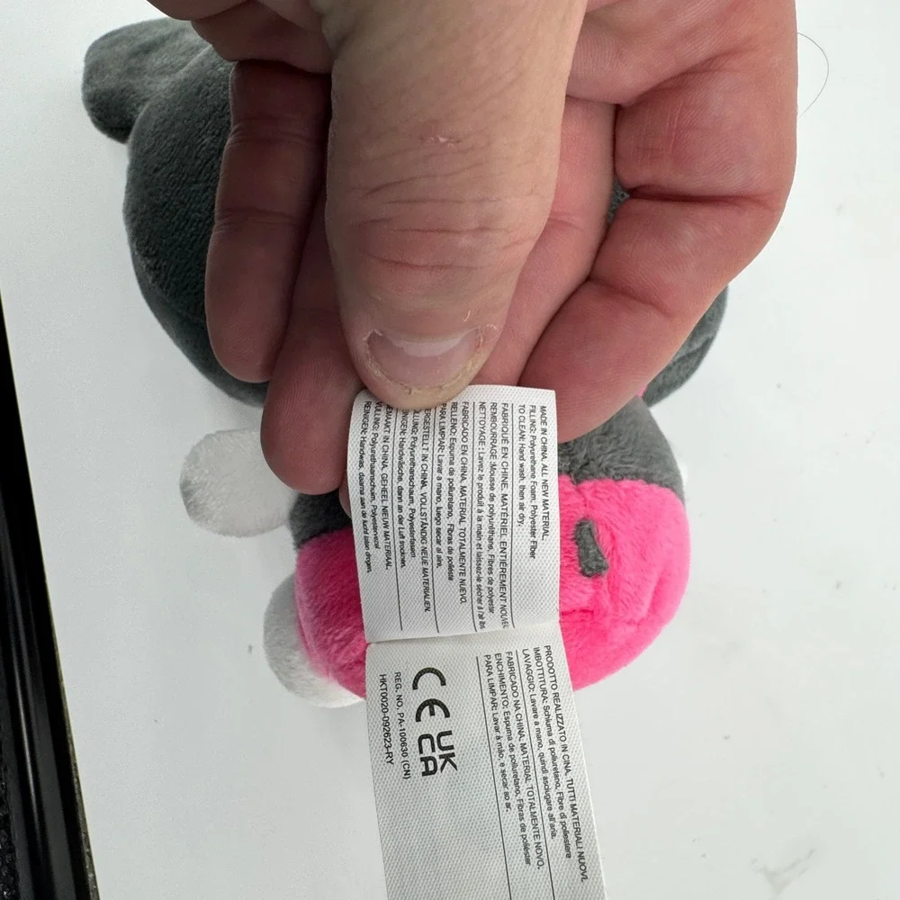 Sanrio Kuromi Plush Toy Hello Kitty and Friends‎ 8in Grey Pink Skull Streetwear
